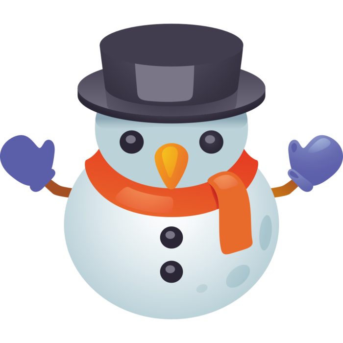 雪人简笔画元素
