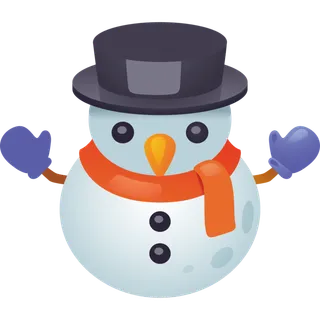 雪人简笔画元素