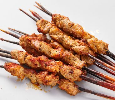 红柳烤肉餐饮菜单烧烤烤串高清图