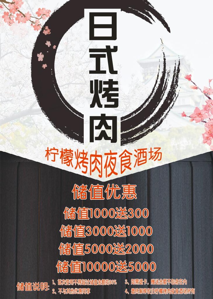 柠檬烤肉夜食酒场cdr矢量模版下载