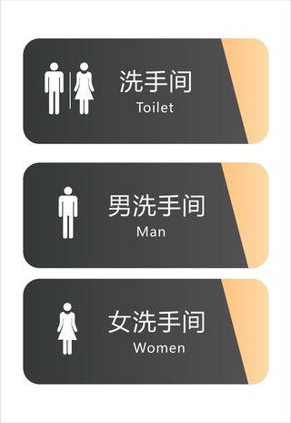 洗手间门牌