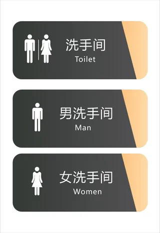 洗手间门牌