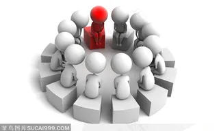 3D小人  立体小人　团队　开会