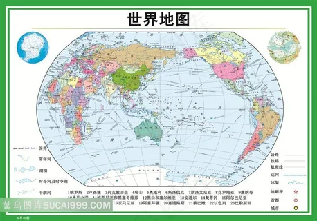 世界地图超大高清设计素材