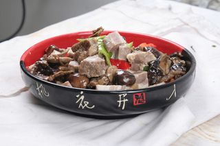 47羊肉烧野生口蘑 -燕北莜面村