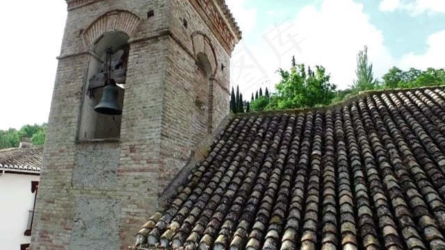 教会, 建造, 历史性, 结构, 宗教的, 西班牙, 村庄