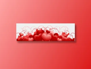 红色爱心七夕节png免抠图片