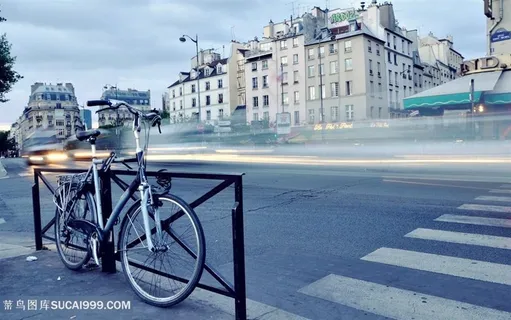 建筑道路美景背景创意图