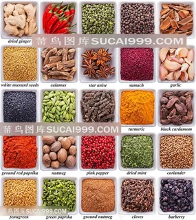 食材调料佐料粉末高清图片