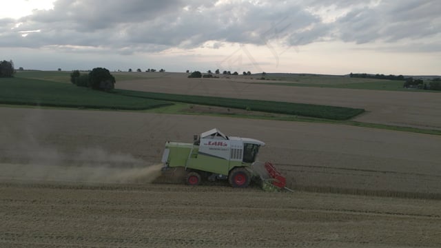 大麦, 原野, 联合收割机, 收成, 农民, 加载, 夏天