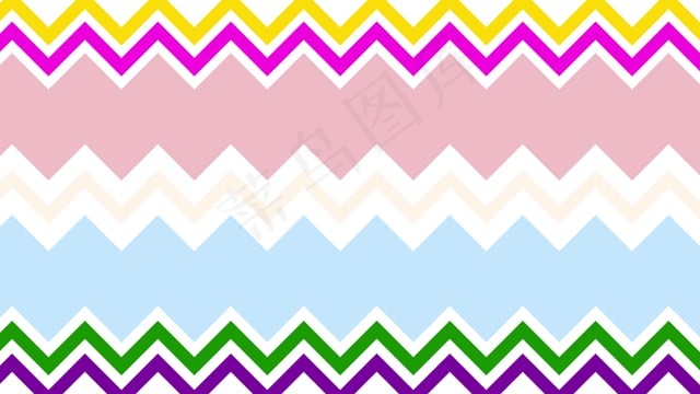 海浪, 之字形, 线, 丰富多彩的, 卡通片, 环形, 背景