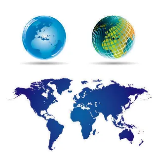 新版世界地图矢量世界地图电子版CDR高清印刷AI素材模板