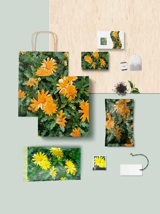 高端品牌茶叶包装盒纸袋智能贴图样机产品效果图展示PSD素材模板