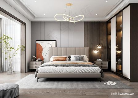 意式极简布艺床家具图片 意式极简布艺床家具图片