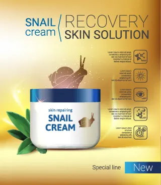 化妆品使用说明书彩妆科幻底图