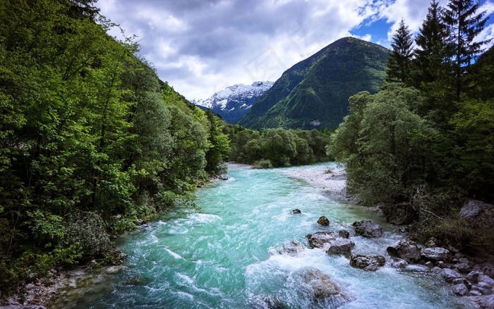 风景画 绿地风景 