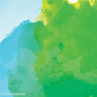 蓝绿相间水彩背景图片 蓝绿相间水彩背景图片