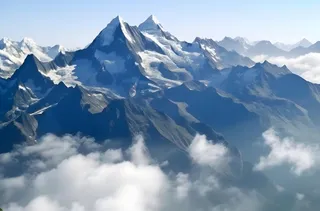 雪山风景摄影背景