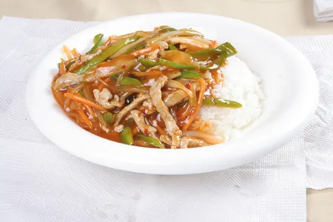 鱼香肉丝盖饭-吉思克