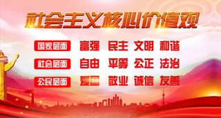 *核心价值观*核心价值观红色