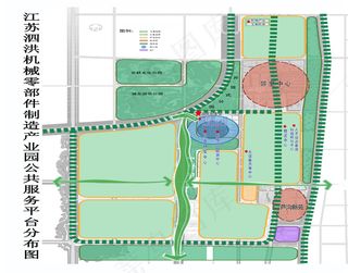 产业园规划结构分析图