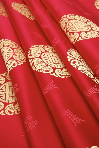 布纹背景红布布料