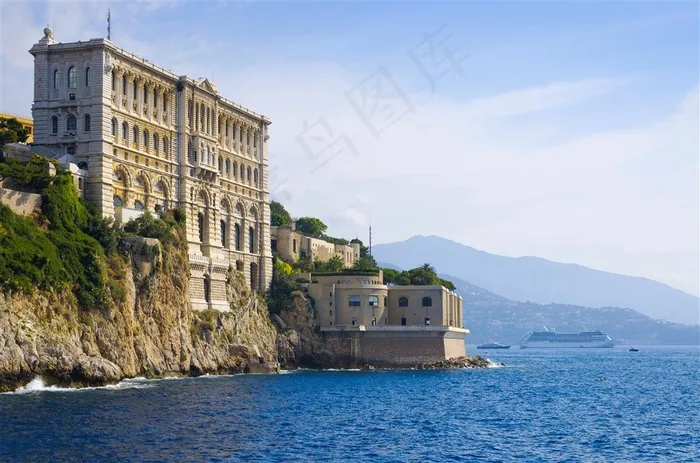 摩纳哥海边建筑壁纸图片