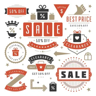 免抠超市促销标签