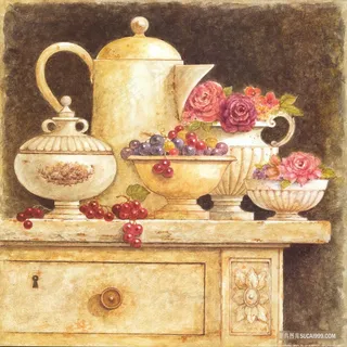 水果花卉时尚艺术油画