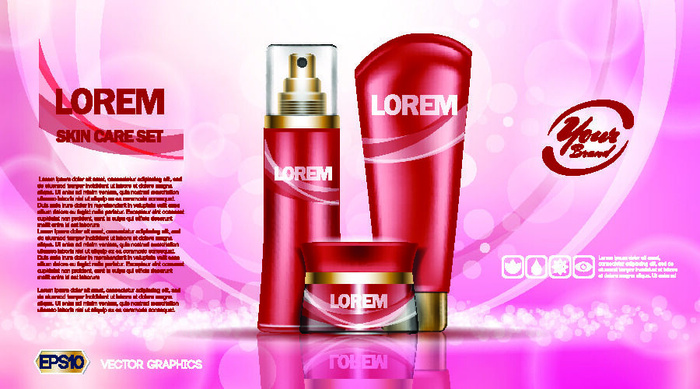 设计广告化妆品素材