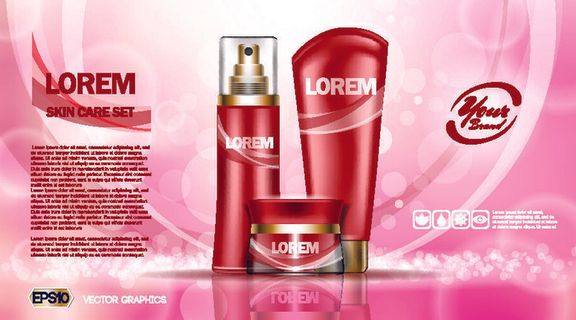 设计广告化妆品素材