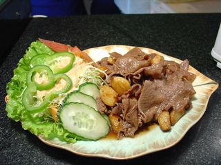 家常菜|美食|菜谱|菜单|0752牛舌煎蒜