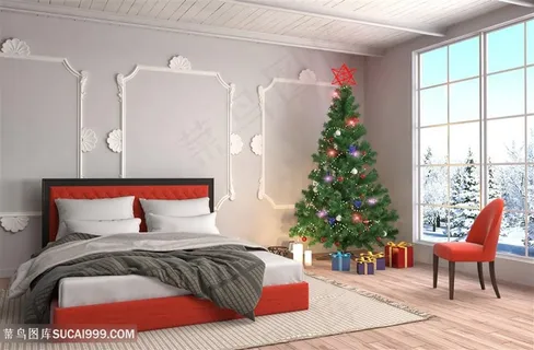 创意圣诞树庆祝家居装饰高清图