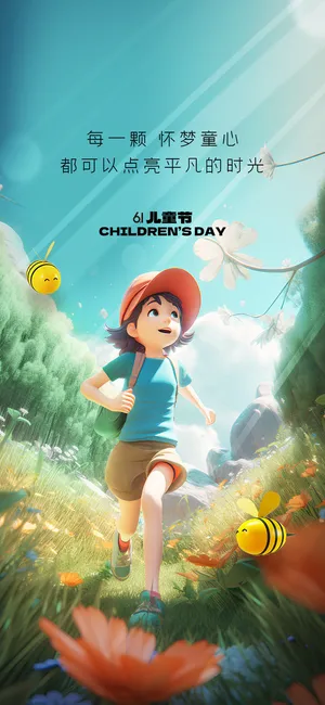 创意六一儿童节海报 创意六一儿童节海报