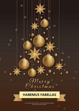 圣诞节圣诞树圣诞老人闪亮装饰电商促销折扣海报