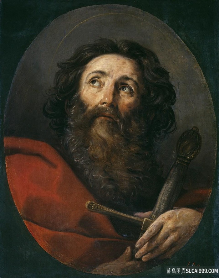 胡须男士肖像艺术油画装饰画油画图片