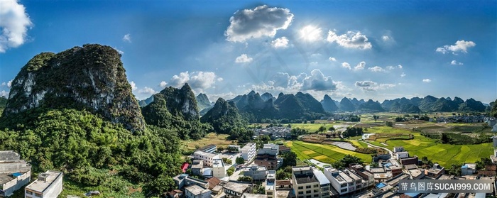 山村美景图片