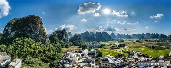 山村美景图片
