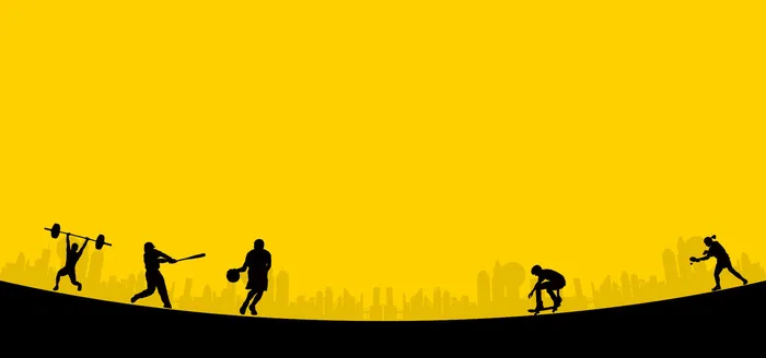 手绘彩色综合黑黄色背景psd模版下载