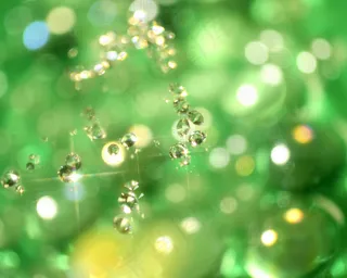 绿色闪光水滴素材