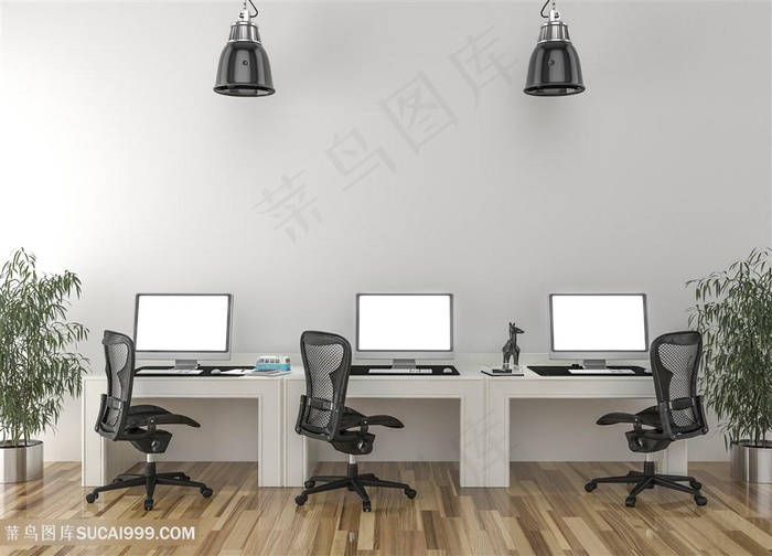 时尚办公区装修效果图片
