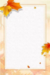 秋天简洁宣传背景