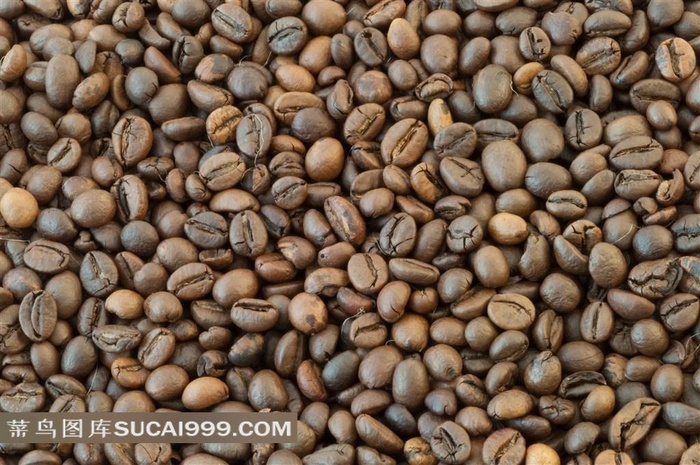 色泽圆润的咖啡豆