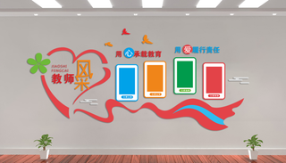 校园文化墙教师风采