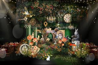 爱丽丝梦游仙境婚礼效果图