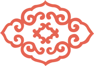 简约风中式传统图案窗花贴画镂空窗户瓷砖PNG免扣图片素材 (39)