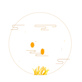 中国风中式传统祥云图案国潮古风边框云纹装饰元素PNG免抠素材图
