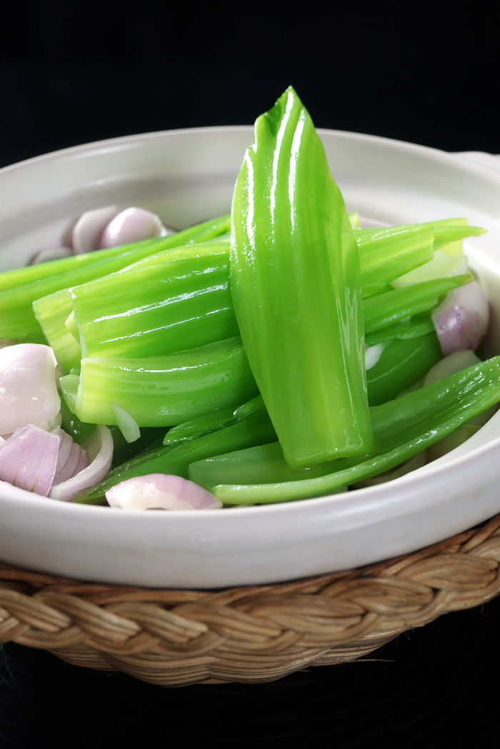 石锅煲类火锅川菜特色菜生啫芥菜