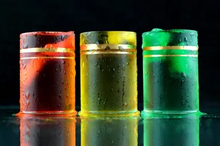 红黄绿鸡尾酒图片