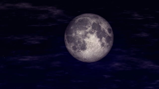 月亮, 月光, 夜晚, 午夜, 黑暗的, 情绪, 天空